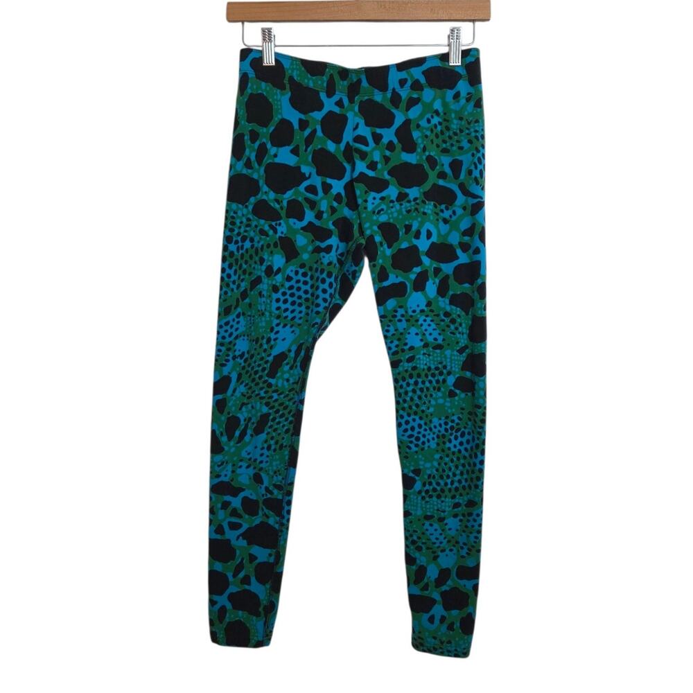 Nike Abstract Giraffe Print Leggings Subtle Logo Athleisure Ankle Length MEDIUM